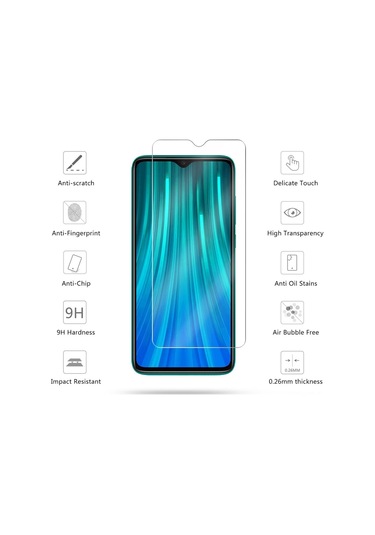 Xiaomi Redmi Note 8 Kilif Zore Antisok Karbon Silikon Kapak + Cam 387275880