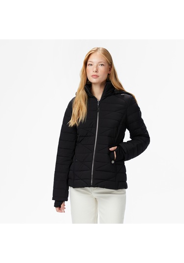 Nautica Kadın Siyah Regular Fit Mont Desenli 117003891 Siyah