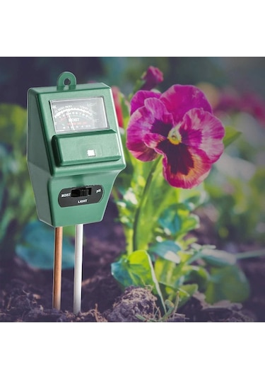 Toprak Nem Ölçer. Ph Metre Ve Işık Ölçer 3'Ü Birarada