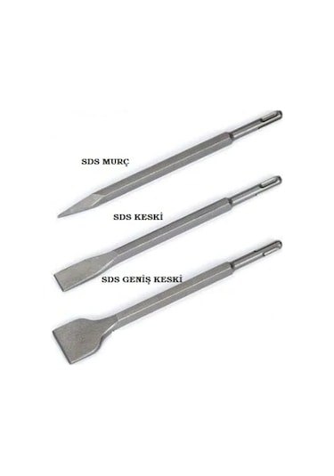 Sds Plus Sivri+yassı+enli Keski Murç 250 Mm