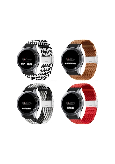 NovStrap Xiaomi Mi Watch ile Uyumlu Kordon Kayış (22mm) Flexible Elastik Örgü Kayış