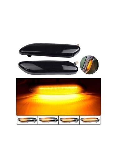 Didadodo Araba Dinamik Amber Led Ön Çamurluk Işaretleyici Işıklı Dönüş Sinyali Lambası Için Bmw Mini Cooper R60 R61 Paceman