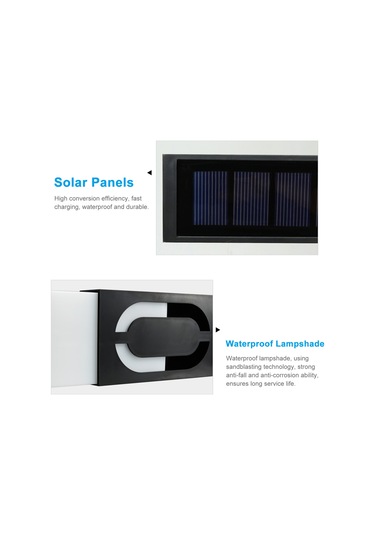 S6012-4 Güneş Ev Numarası Işığı Evler Için Led Aydınlatmalı Diğer