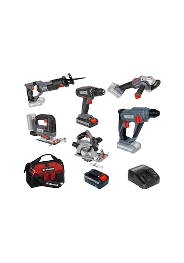 Kraftixx By Einhell 2+3 Amper Akülü El Aletleri Atölye Seti