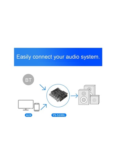 Jms Taşınabilir BT Çok Fonksiyonlu 2.1 Kanal Güç Amplifikatörü Kurulu
