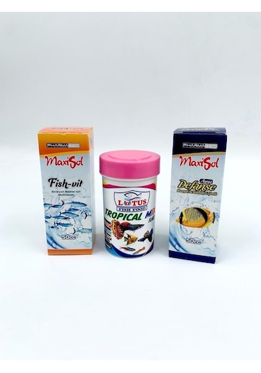 Pharmased Tropikal Mix Balık Besleme ve Bakım Seti