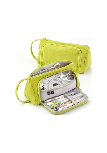 Mufunye Öğrenciler İçin Bilek Kayışlı Kadife Büyük Kapasiteli Kalem Kutusu Kalem Çantası