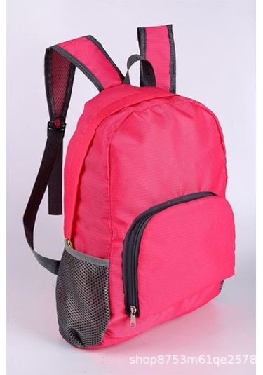 Katlanır Seyahat Sırt Çantası Açık Hava Seyahati Basit Ultra Hafif Deri Çanta Erkek Ve Kız Öğrenci Eğitim Sırt Çantası Cpj1qt Beyaz Pembe