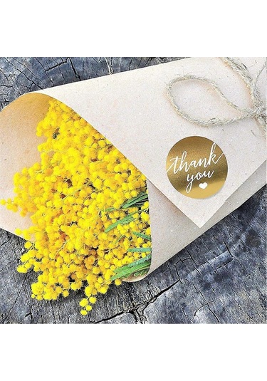 1000 Adet Teşekkür Ederim Etiketi Teşekkür Ederim Altın Etiket 1 İnç Rulo Teşekkür Ederim Etiketleri, Hediye Dekorasyonu İçin Teşekkür Ederim Etiketleri 2,5 Cm Çok Renkli