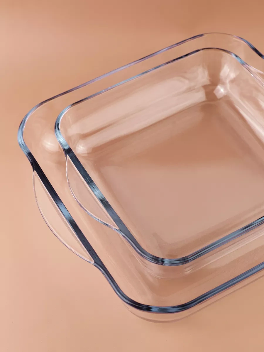 Borcam Cam Fırın Kapları, 2 Adet: 3,2 L + 2 L 9218390 Beyaz