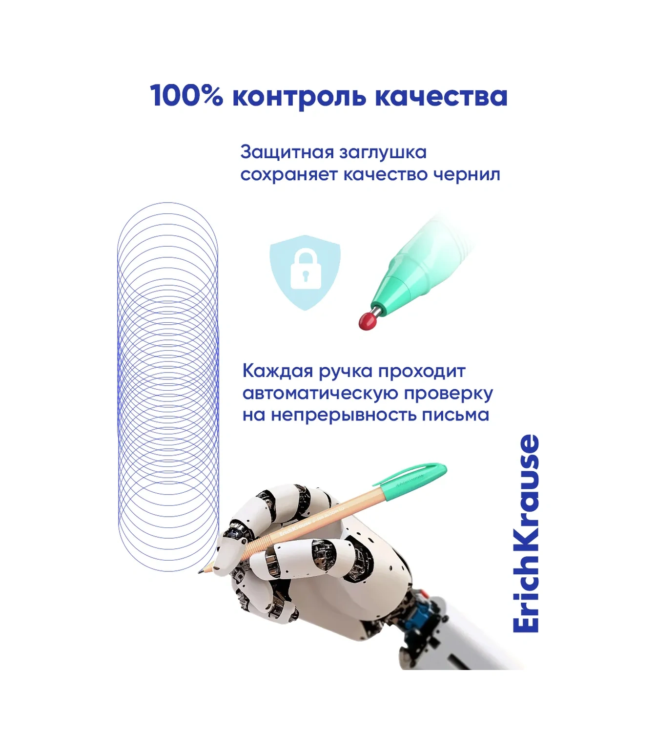 Erichkrause Okul İçin Mavi Mürekkepli Dolma Kalem Seti 4 Parça 197469388 Mavi