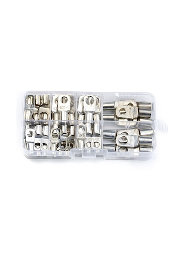 60 Adet Ağı Heavy Duty Kablo Kapalı Uçlu Boru R-ring Terminalleri Bağlayıcılar Bakır Tel Kablolar Gözlükler Boru Çeşitli Çeşit Kutusu Tasarımı