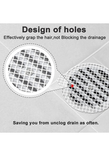 Neevoyu Banyo Lavabo Tıkanıklık Önleyici Tek Kullandım Atıcı Saç Filitresi, 30 Adet 9cm Camurluk Filtre Sticker Beyaz