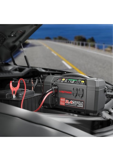 Lokithor Aw401 12v 2500amp Li-polimer Akıllı Akü Takviye + Pompa + Basınçlı Yıkama + Powerbank + Led Lamba