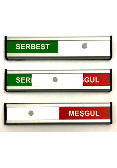 Serbest-Meşgul Toplantı Odası Tabelası Kapı Levhası
