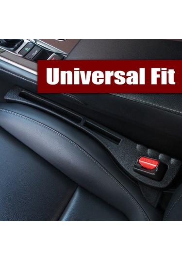 Shineyee Otomobil Koltuk Arası Doldurucu - Esnek Ve Dayanıklı Deri Kaplama, Kolay Takılır, Evrensel Uyumlu Siyah