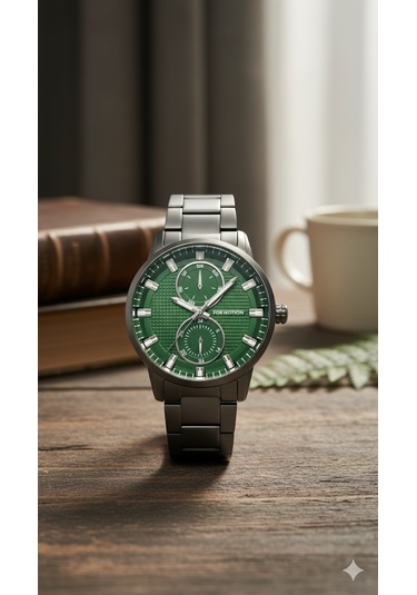 For Motion Erkek Kol Saati Antrasit Renk, Yeşil Kadran - 013406a, 2 Yıl Garantili Koyu Gri For Motion Erkek Kol Saati Antrasit Renk, Yeşil Kadran - 013406a, 2 Yıl Garantili Koyu Gri