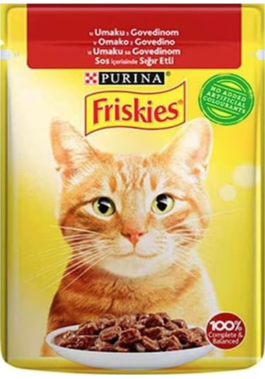 Sığır Etli Soslu Yaş Kedi Maması 85 Gr