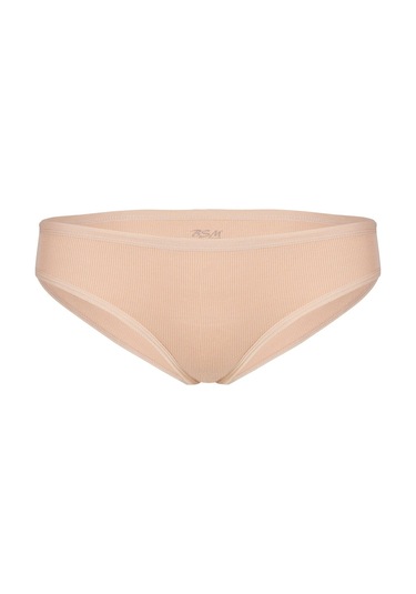 Bsm 3'lü Kadın Siyah Beyaz Ten Pamuklu Kaşkorse Bikini Külot Siyah - Beyaz - Ten