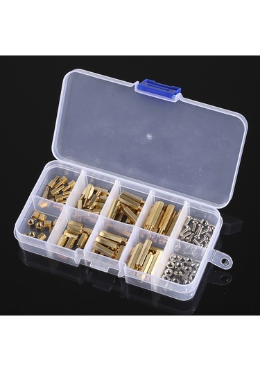 Symbee 120 Parça M3 Pirinç Ve Paslanmaz Çelik Ayar Ayakları Seti - Su Geçirmez Ve Paslanmaz