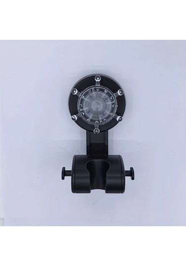 Globalbloom Siyah Ayarlanabilir Vantuzlu Duş Başlığı Askısı Delme İhtiyacı Yok Döner Askılı Siyah