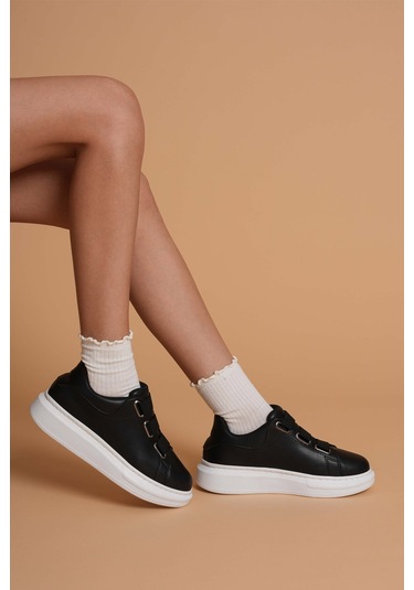 Luis A Costa Lc103 Siyah Cilt Beyaz Taban Kadın Sneaker Renkli