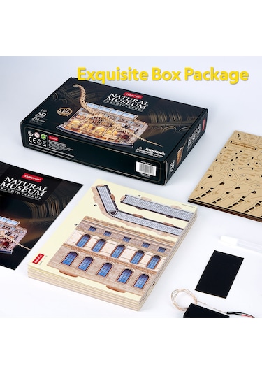 Natural Museum - Brachiosaurus 3d Puzzle Led Işıklı L544h