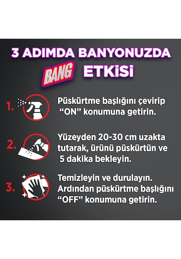 Cillit Bang Dezenfektan Banyo Yağ ve Kireç Çözücü Sprey 750 ML