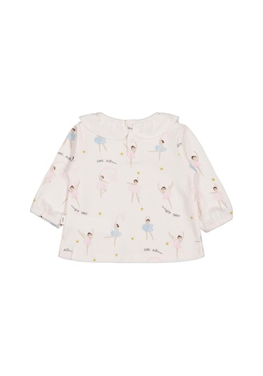 Civil Baby Yakalı Balerin Empirme 6-18 Ay Sweatshirt - Ekru