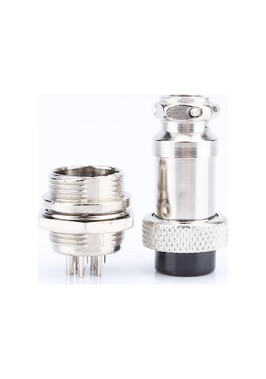 Geeroyoo 5 Pin Metal Hava Uçak Konnektörü Seti Ftiş + Soket - Su Geçirmez, Sıcak Dayanıklı Ve Endüstriyel Kullanım