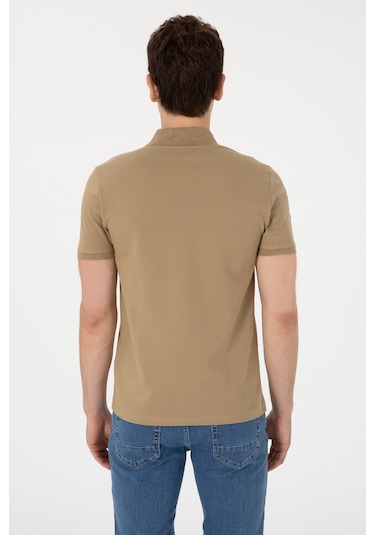 U.S. Polo Assn. Erkek Slim Fit Polo Yaka Haki Basic Tişört 50305929-VR027 U.S. Polo Assn. Erkek Slim Fit Polo Yaka Haki Basic Tişört 50305929-VR027