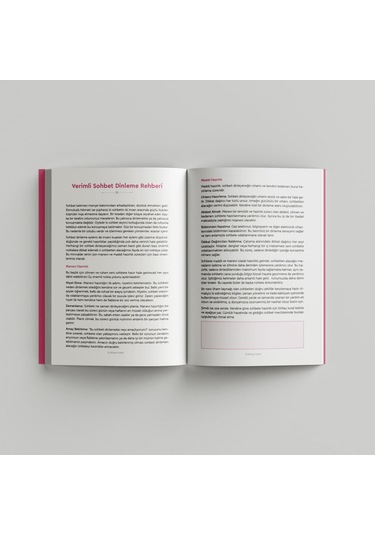 Sohbet Ajandası Pembe Kapak Çok Renkli