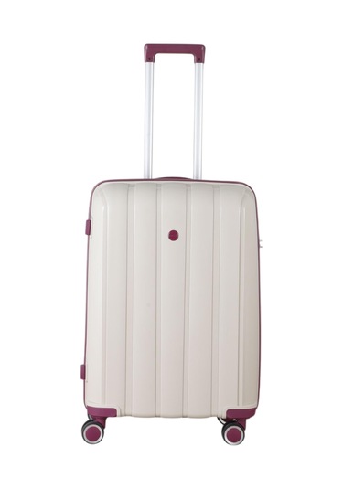 Mçs Polipropilen Valiz V305 65 Cm S18y10003365 11148 Kemik/mürdüm