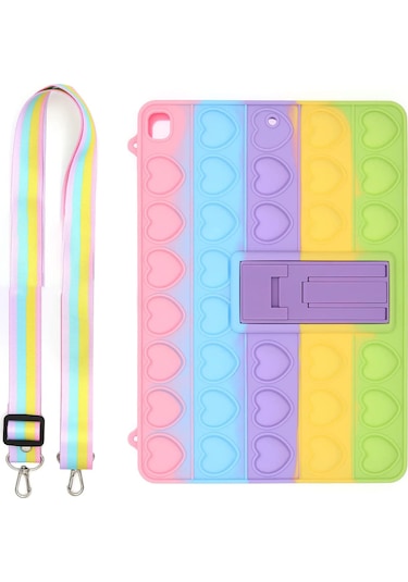 Novstrap İpad Mini 7 A17 Pro İpad Mini 6 A15 İle Uyumlu Kılıf Popit Tablet Kılıfı Askılı Standlı Standlı Kapak