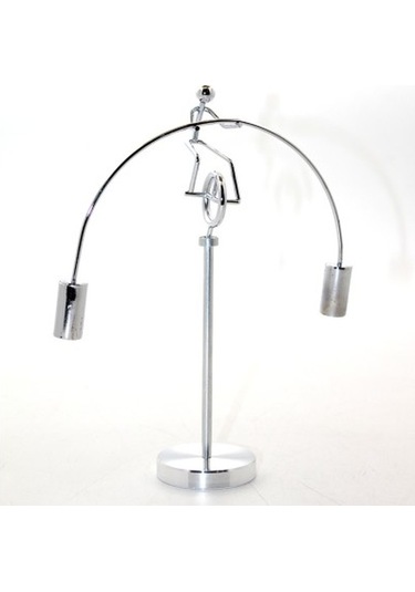 Büro Ev Ofis Dekoru İçin Masaüstü Newton Denge Adam Objesi