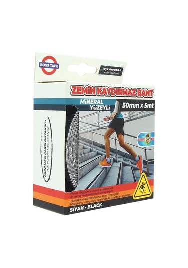 Boss Tape 2886 Zemin Merdiven Kaydırmaz Bant 50mmx5m Siyah