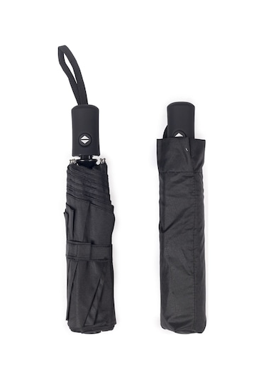 Siyah Tam Otomatik Rüzgarda Kırılmayan Erkek Şemsiye M21mar110mr001 Siyah