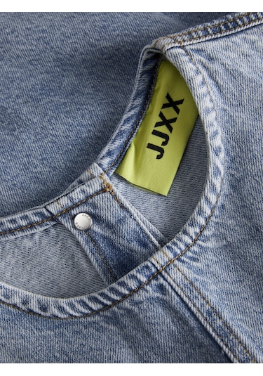 Jack & Jones Kadın Sirt Detayli Denim Bluz - Dora - 12277036 Light Blue Denim