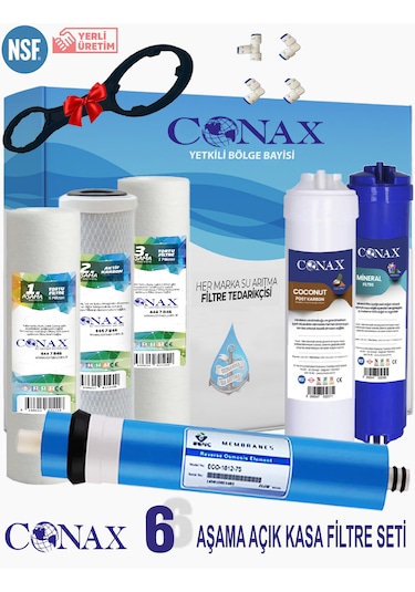 Conax Açık Kasa 6Lı Filitre Seti Benc Membranlı