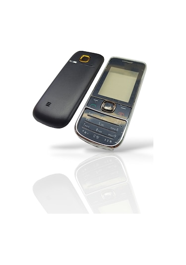 Nokia 2700 Kapak Nokia 2700 Uyumlu Siyah Ön Kapak Arka Kapak Tuş