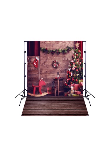 Youtek Noel Temalı 150x200cm Fotoğraf Arka Planı, Poliester Elastik Kumaş, Çocuk/fotoğraf Çekimi, Parti Dekorasyonu İçin 6 Seçenek Çok Renkli