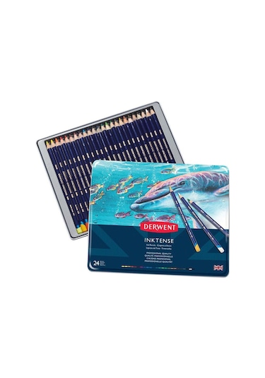 Derwent Inktense 24Lü Sulu Boya Kalem Seti 0700929
