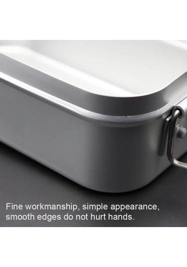 Mufunye El Taşınabilir Alüminyum Alaylı Yemek Kutusu , Isıya Dayanıklı Sap - Mini Boyutlu Çok Renkli