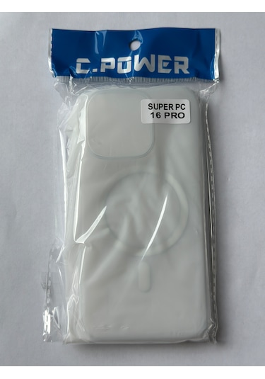 C.power Magsafe Şeffaf Sert Kılıf İphone16,16pro,16pro Max ,plus Ve E Uyumlu, Darbeye Dayanıklı Pc Malzeme Şeffaf