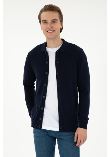 U.s. Polo Assn. Erkek Lacivert Hırka Triko 50297074-vr033 Lacivert