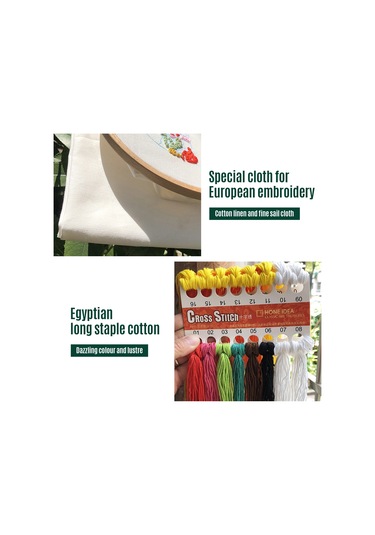 Dofolink Başlangıçcı Dostu 3d Örgü Seti, Su Çözünür Mürekkep Desenli Pamuk-kenevir Kumaş, Ev Dekoru si, El İşleri Malzemeleri