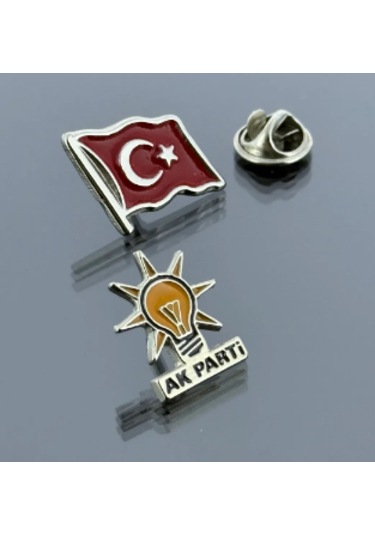 Ak Parti Yaka Rozeti Bayrak Rozet Hediyeli