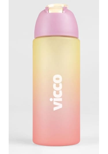 Vicco Su Matarası Kilitli Kapak Tritan Quick Matara Suluk 500 Ml Pembe