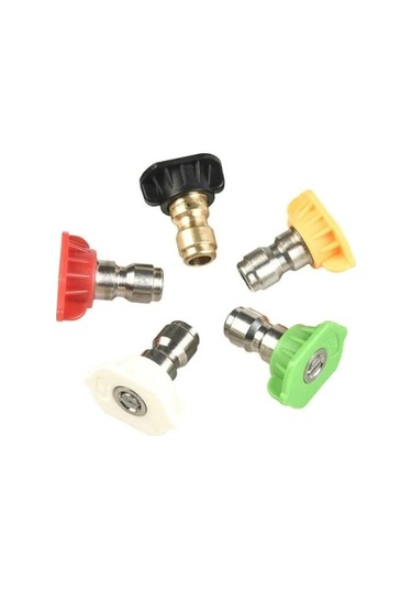 Didadodo 5 Adet Araba Yıkama Memesi 1/4 Hızlı Bağlantı Metal Jet Lances Memesi Yüksek Basınçlı Su Tabancaları Sabun Yıkama Püskürtme Memesi