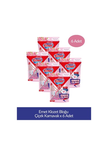 Ernet Klozet Bloğu Çiçek Karnavalı 4lü Paket X 6 Adet